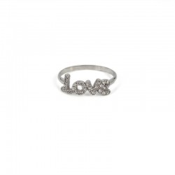 LOVE ring with stones