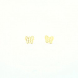 Multi-stone butterfly earrings