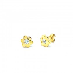 Large flower earrings with...