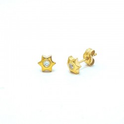 6 pointed star earrings...