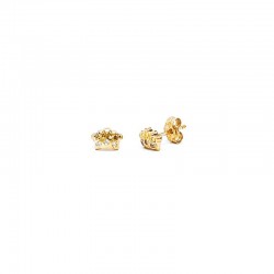 Small crown earrings with...