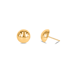 Smooth dome earrings