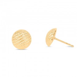 Round striped earrings