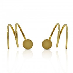 Circle spring earrings