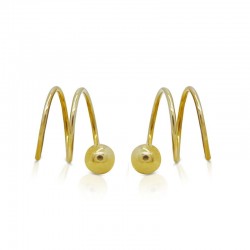 5mm Ball spring earrings