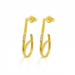 Fantasie Ohrringe in ovaler...