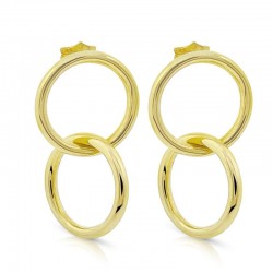 Pendientes aros entrelazado