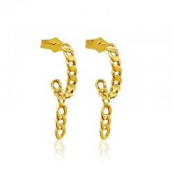 Chain drop earrings