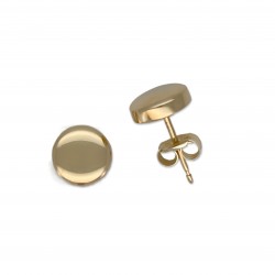 7mm button earrings