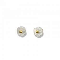 Pearl Flower Earrings with...