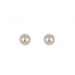 Sweet water spherical pearl earrings