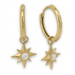 Star Charm Huggie Earrings...