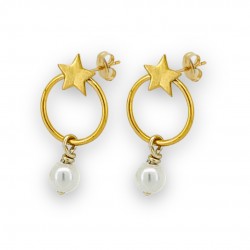 Star Charm Hoop Earrings...