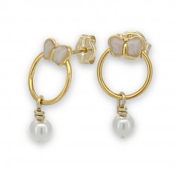 Pendientes de aro con dije...