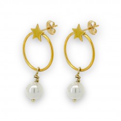 Star Charm Hoop Earrings...