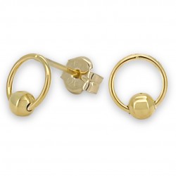 Ball Hoop Earrings for...