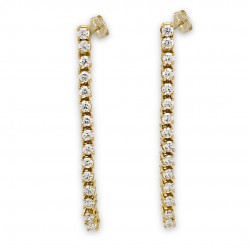 Tennis Drop Earrings with...