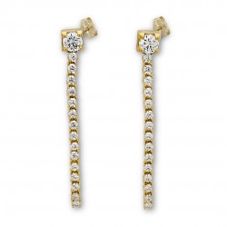 Pendientes largos de tenis...