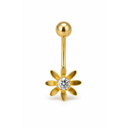 Daisy navel piercing