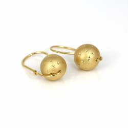 Euro ball earrings
