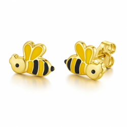 Bee Enamel Earrings