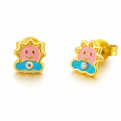 Sun and cloud enameled...