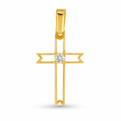 Cruz silueta piedra princesa