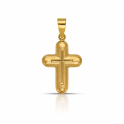 Satin Finish Ornamental Cross