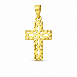 Satin infinity openwork cross