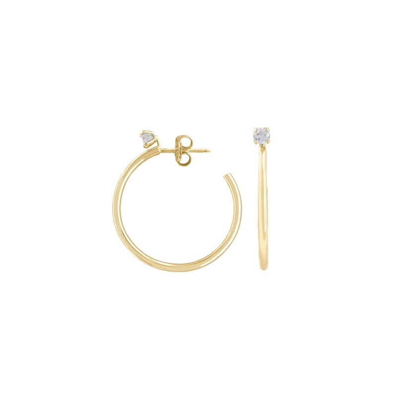 Wire hoop earrings