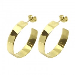 Flat hoop earring