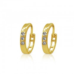 Huggie zircon earrings