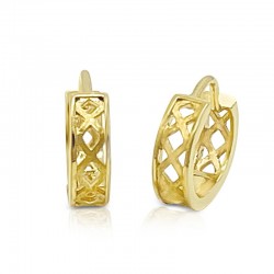 Braided Huggie Earrings