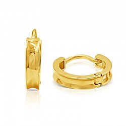 Concave Huggie Earrings