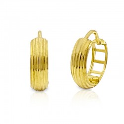 Striped Huggie Earrings