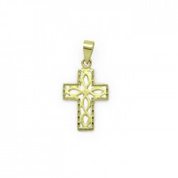 Satin infinity openwork cross