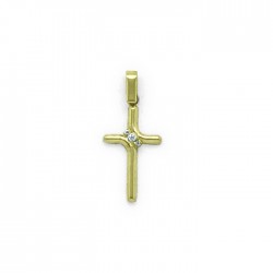 Modern cross with bezeled...