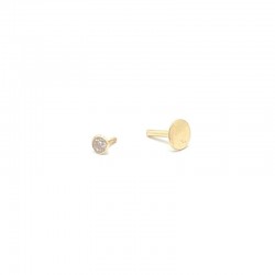 Cartilage ear piercing bevel stone