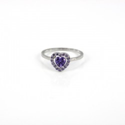Heart engagement ring